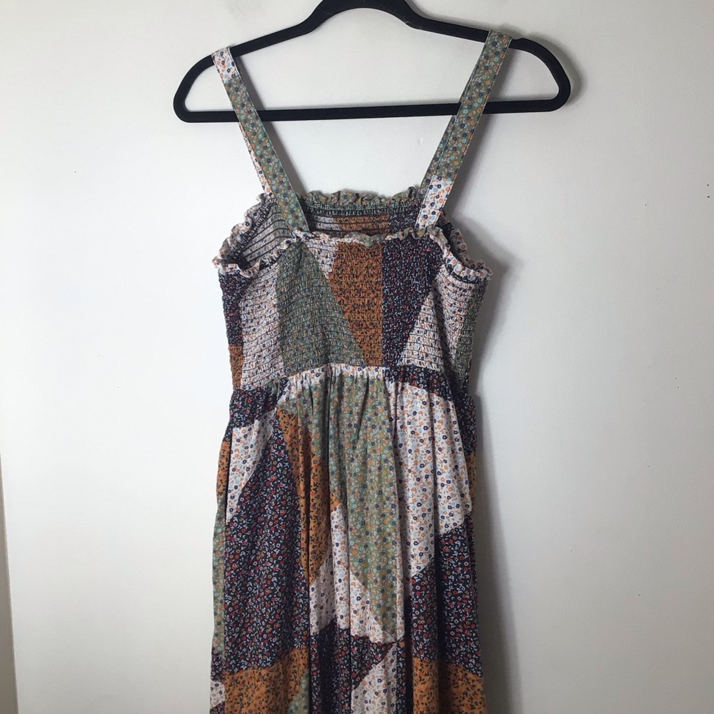 Universal Thread Multicolor Patchwork Midi Dress … - image 6